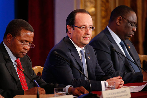 Der französische Präsident Francois Hollande