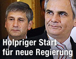 Werner Faymann (SP&Ouml;) und Michael Spindelegger (&Ouml;VP)