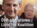 &Ouml;VP-Chef Michael Spindelegger gefolgt von Andreas Khol