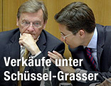 Wolfgang Schüssel und Karl-Heinz Grasser