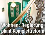 Stiegenhaus eines Altbaus in Wien