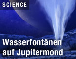 Wasserfontäne auf Jupitermond