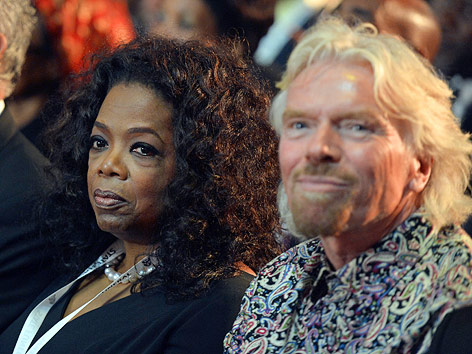 Oprah Winfrey und Richard Branson