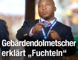 Gebärdendolmetscher Thamsanqa Jantjie