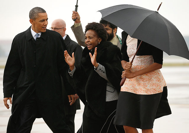 © Reuters/Kevin Lamarque US-Präsident Barack Obama bei der Ankunft am Flughafen