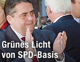 Sigmar Gabriel (SPD) katschend