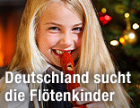 M&auml;dchen mit Blockfl&ouml;te