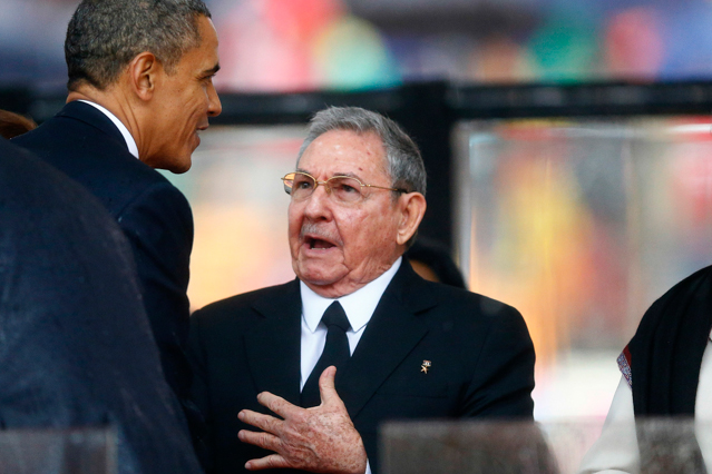 © Reuters/Kai Pfaffenbach US-President Barack Obama und der kubanische Präsident Raul Castro