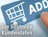 Warenkorbzeichen am Bildschirm