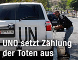 Auto der Vereinten Nationen in Damaskus
