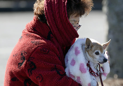 © APA/AP/David Tulis Frau mit Hund