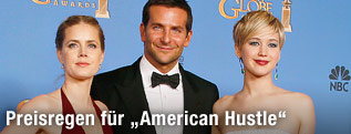 Schauspieler Amy Adams, Bradley Cooper und Jennifer Lawrence