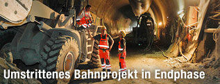 Bauarbeiten im Koralmtunnel