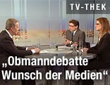 Bundesminister Reinhold Mitterlehner in der ORF-Pressestunde