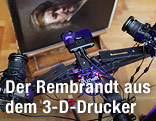 Selbstportrait von Rembrandt van Rijn wird fotografiert