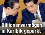 Li Peng und Hu Jintao
