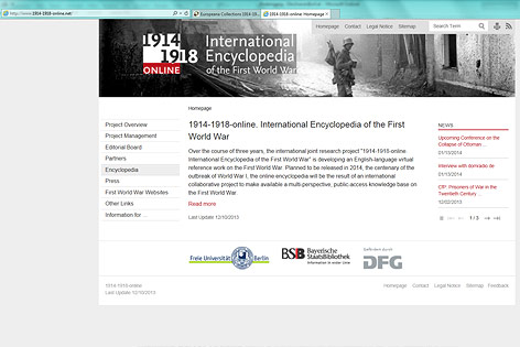 © Screenshot 1914-1918-online.net/ Screenshot 1914-1918-online.net/