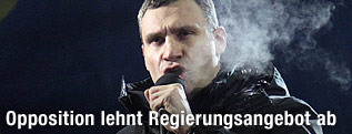 Oppositionsführer Vitali Klitschko 