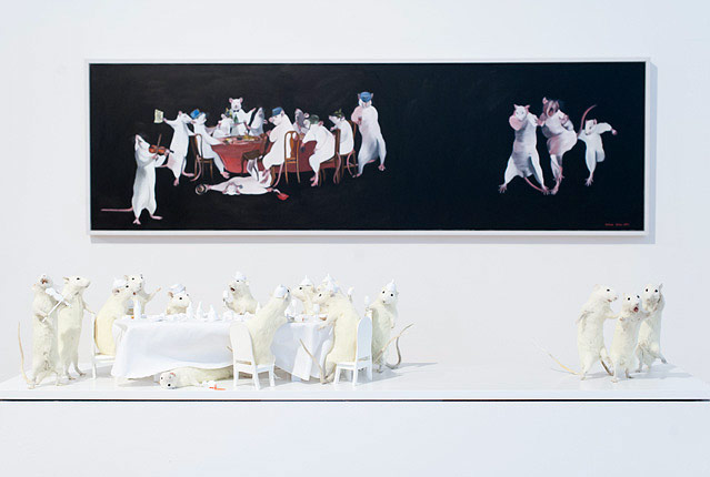 © ORF.at/Zita Köver Ratteninstallation der Künstlerin Deborah Sengl