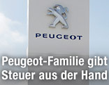 Peugeot-Schild