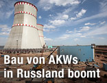 Baustelle von Atomkraftwerk in Russland