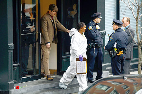 © Reuters/Max Rossi Polizei vor Hoffmans Wohnung in New York