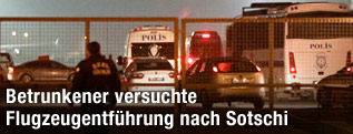 Polizei am Flughafen