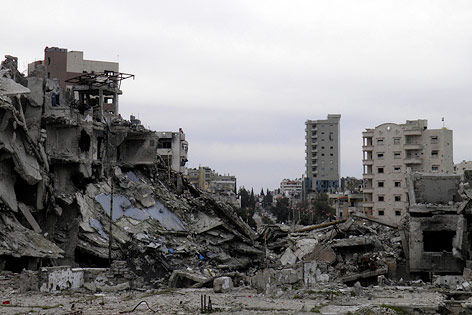© Reuters/Thaer Al Khalidiya Zerstörte Gebäude in Homs