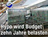 Luftaufnahme Zentrale der Hypo Group Alpe Adria Bank in Klagenfurt