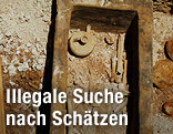 Leerer Sarg aus der Antike