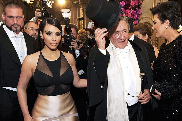 © APA/Herbert Neubauer Kim Kardashian und ihr Gastgeber Richard Lugner