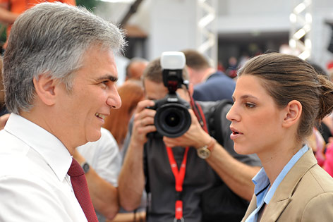 © APA/Herbert Neubauer Laura Rudas und Bundeskanzler Werner Faymann