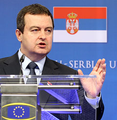 © AP/Yves Logghe Serbiens Premierminister Ivica Dacic