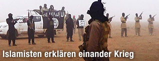 Vermummte und bewaffnete Islamisten