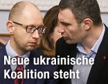 Arseni Jazenjuk und Vitali Klitschko