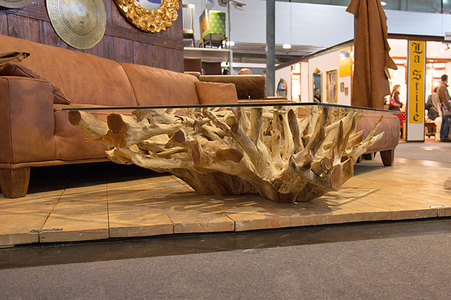 © ORF.at/Michael Baldauf Tisch auf der Messe Wohnen & Interieur