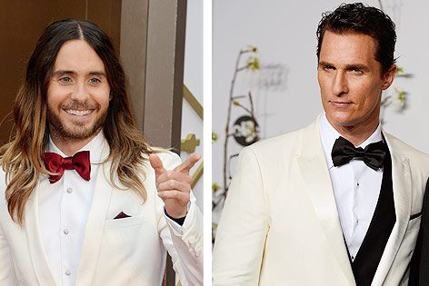 © APA/EPA/Paul Buck; APA/EPA/Mike Nelson (Montage) Schauspieler Jared Leto und Kollege Matthew McConaughey