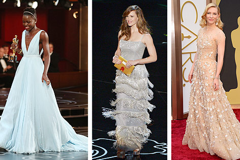 © APA/AP/Invision/Matt Sayles; APA/AP/Invision/John Shearer; APA/AP/Invision/Jordan Strauss Die Schauspielerinnen Lupita Nyong’o, Cate Blanchett und Jennifer Garner
