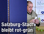 Salzburgs Bürgermeister Heinz Schaden (SPÖ) verlässt die Wahlbox