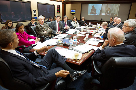 © APA/AP/The White House/Pete Souza US-Präsident Barack Obama und der Nationale Sicherheitsrat der USA