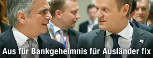 Bundeskanzler Werner Faymann (SPÖ) und der polnische Premierminister Donald Tusk
