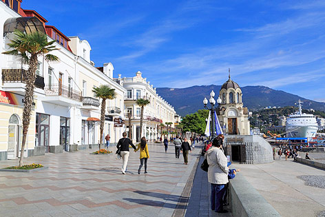 © Corbis/Richard Cummins Strandpromenade von Jalta