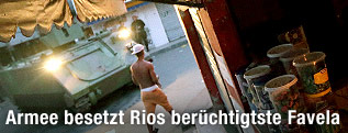 Panzer in der Stra&szlig;en von Rio de Janeiro