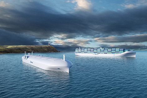 © Rolls-Royce plc Animation zweier Rolls-Royce-Frachter
