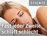 Schlafende Frau