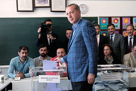 © APA/EPA/Sedat Suna Türkischer Ministerpräsident Recep Tayyip Erdogan