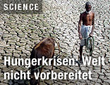 Indischer Bauer auf einem vertrockneten St&uuml;ck Land