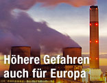 Schlote eines Kohlekraftwerks