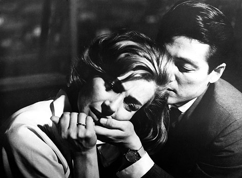 Szene aus "Hiroshima mon amour" mit Emmanuelle Riva und Eiji Okada, 1959