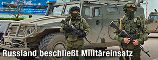 Soldaten auf der Krim